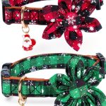 ADOGGYGO Christmas Dog Collar Plaid Floral Pet Collar-0