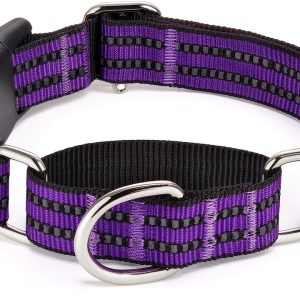 Hikiko Martingale Dog Collar Reflective Nylon Training Pet-0