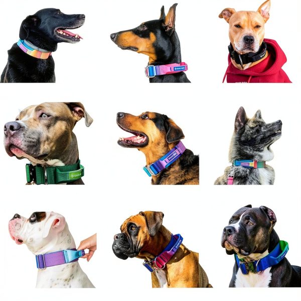 Spark Paws Tactical Dog Collar Heavy Duty Nylon Handle-2