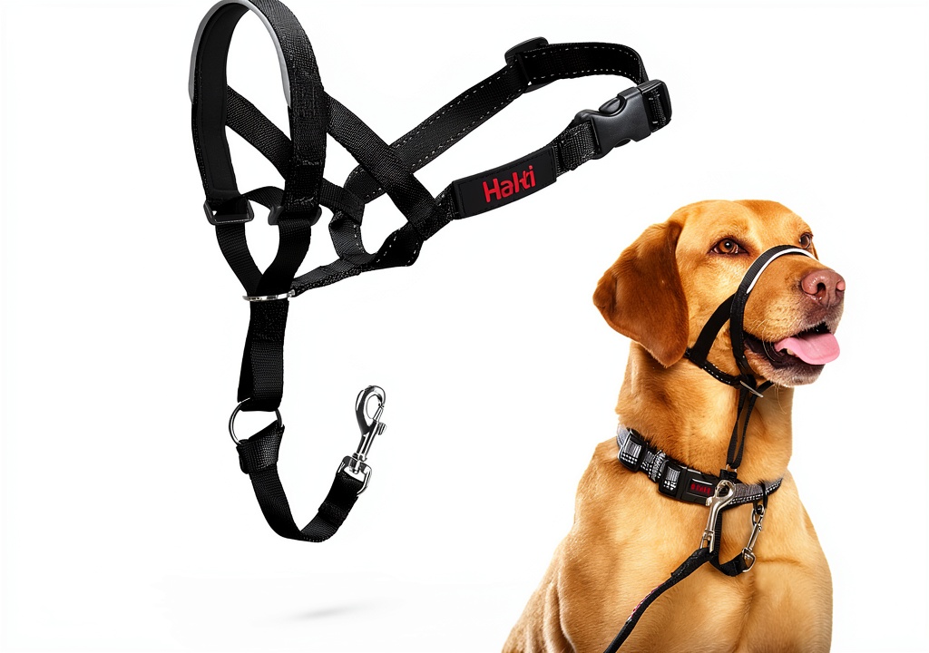 Halti Headcollar on a dog during a walk