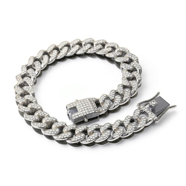 THAMIAO Dog Collar Chain Zinc Alloy Silver Gold Rosegold-3