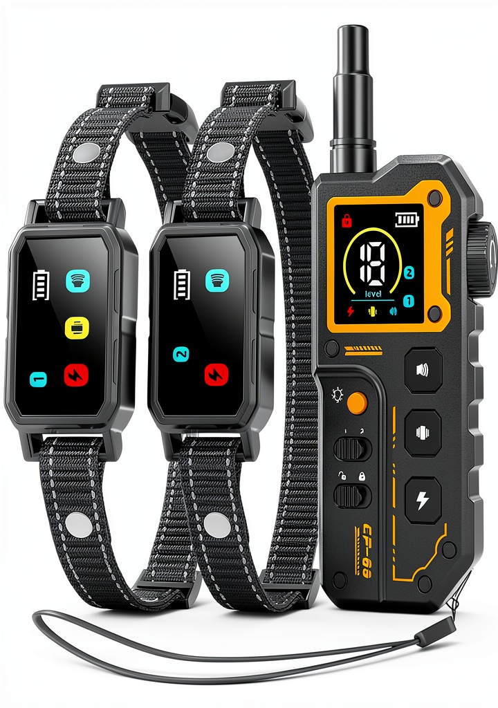 Shenzhen Cuter dog training collar in use on a large breed dog outdoors