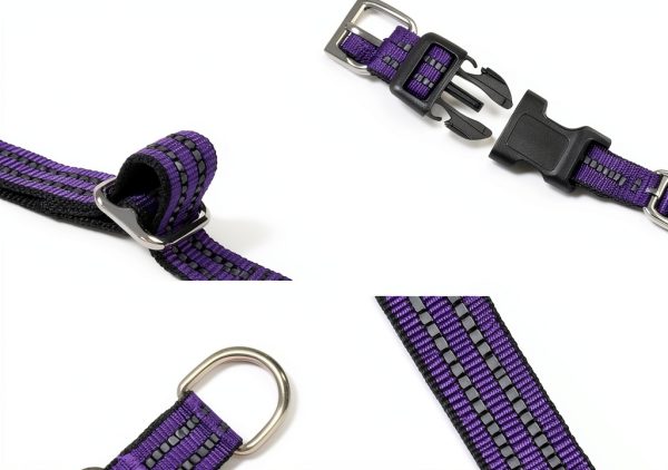 Hikiko Martingale Dog Collar Reflective Nylon Training Pet-3