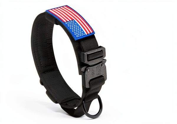 DAGANXI Tactical Dog Collars Nylon Fabric-4