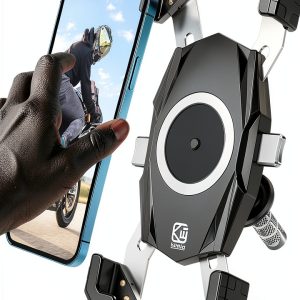 Motorcycle Fork Stem Phone Mount Kewig Black M22-C2-0