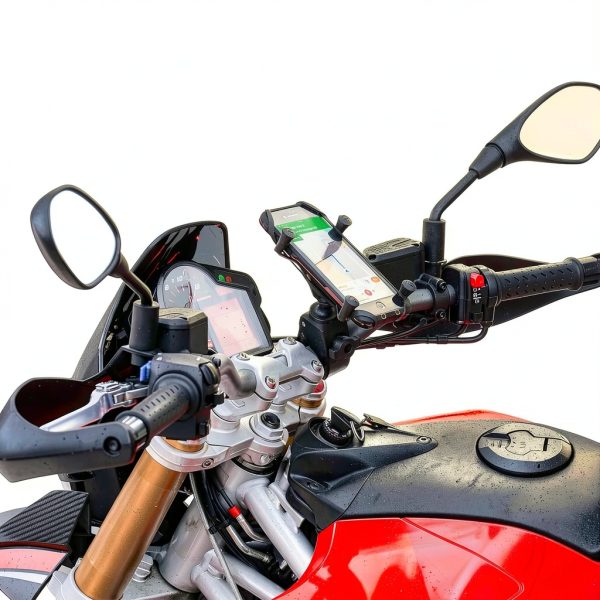 RAM MOUNTS Tough-Claw Phone Mount 0.625‑1.5" Rail Clamp Rubber Caps-3