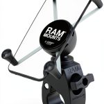 RAM MOUNTS Tough-Claw Phone Mount 0.625‑1.5" Rail Clamp Rubber Caps-0