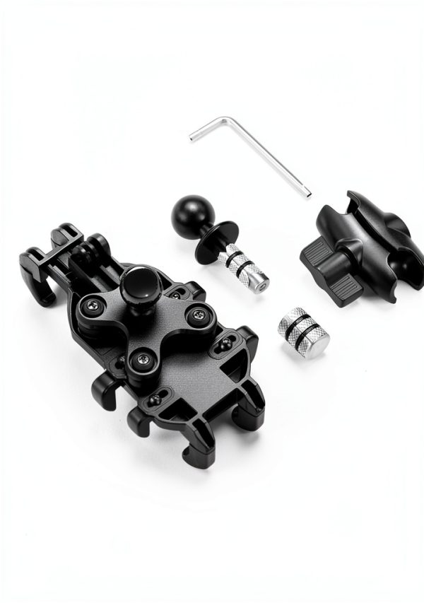 Motorcycle Phone Mount BRCOVAN Adjustable Vibration Dampener Black-8