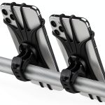 Bike Phone Holder Kinizuxi Silicone 2 Pack Black 360 Degree Rotation-0