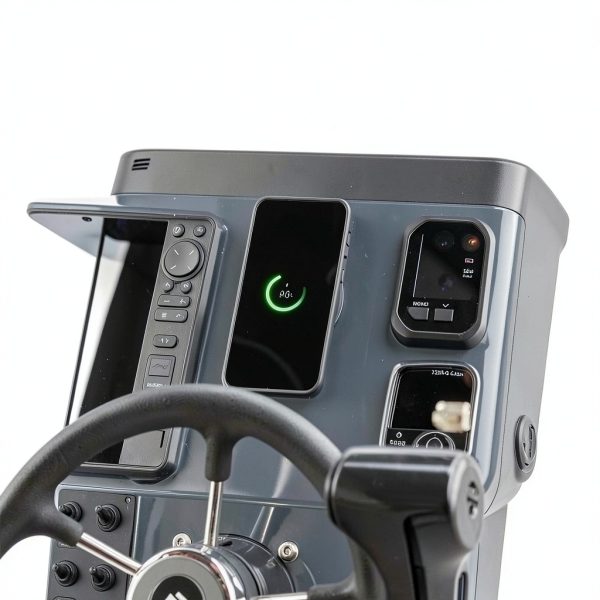 Quad Lock Motorcycle Wireless Charger Mount with Dual‑Lock IP67-6