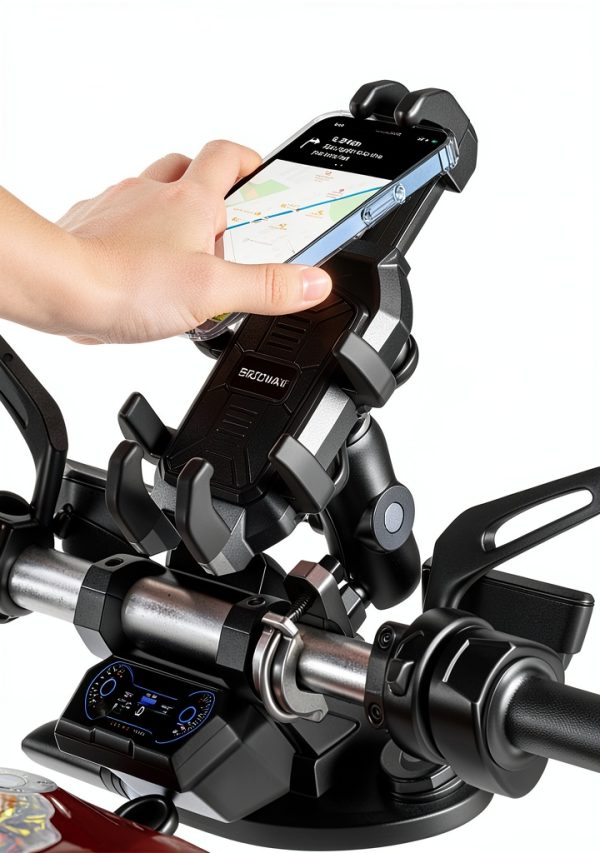 Motorcycle Phone Holder BRCOVAN Adjustable Vibration Dampener BKW-1-4