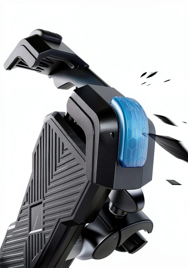Bovemanx Motorcycle Phone Mount Adjustable Shock Resistant Graphite-3