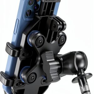Motorcycle Phone Mount BRCOVAN Adjustable Vibration Dampener Black-0