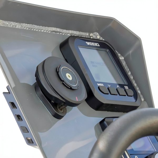 Quad Lock Motorcycle Wireless Charger Mount with Dual‑Lock IP67-4