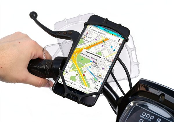 Bike Phone Holder Kinizuxi Silicone 2 Pack Black 360 Degree Rotation-3