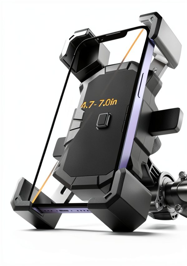 Delobon Bike Phone Mount Rotatable Quick Lock Black 360°-6