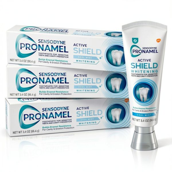 Sensodyne Pronamel Active Shield Whitening Toothpaste 3 Pack 3.4 oz-0