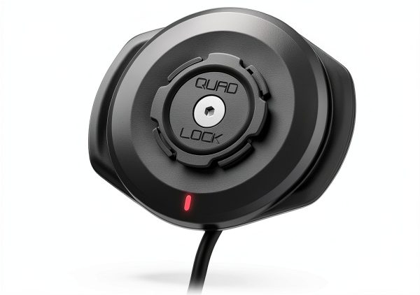 Quad Lock Motorcycle Wireless Charger Mount with Dual‑Lock IP67-0