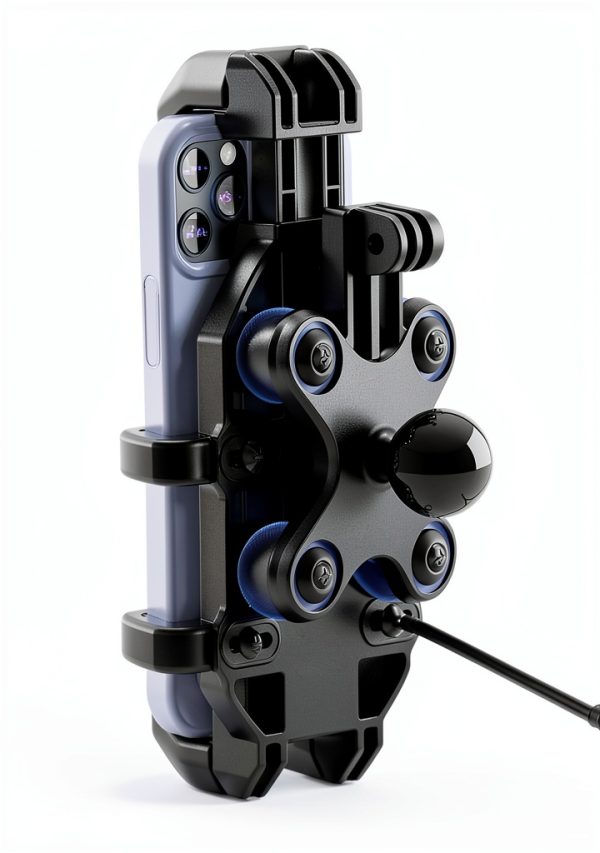 Motorcycle Phone Mount BRCOVAN Adjustable Vibration Dampener Black-5