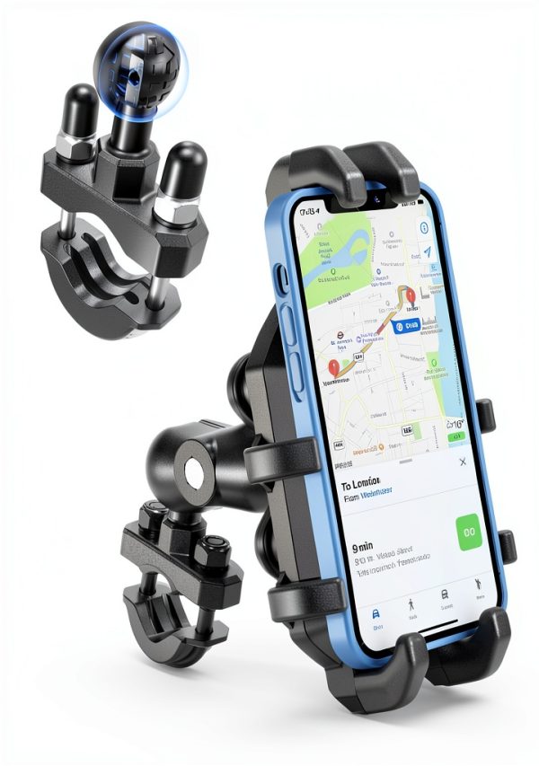 Motorcycle Phone Holder BRCOVAN Adjustable Vibration Dampener BKW-1-7