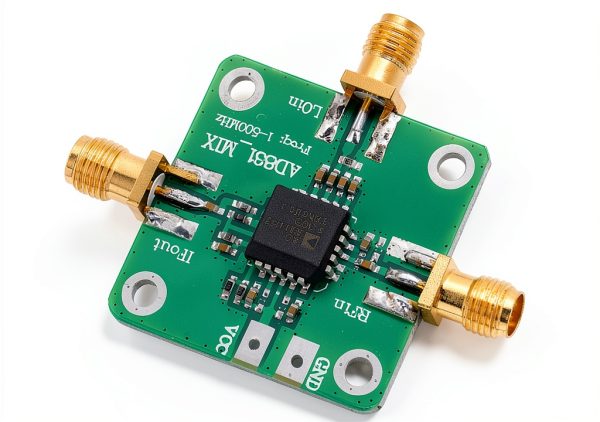 RF Mixer Module, Easy to Use, DC Offset, -10 dBm LO Power, HF VHF Receiver, Quadrature Demodulation, 1-500MHz RF IF LO, 24 dBm 3rd Order, for DC Baseband Conversion, Single-Ended Supply-1