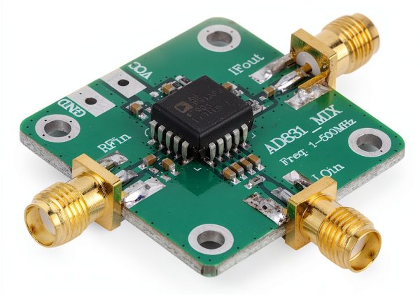 RF Mixer Module, Easy to Use, DC Offset, -10 dBm LO Power, HF VHF Receiver, Quadrature Demodulation, 1-500MHz RF IF LO, 24 dBm 3rd Order, for DC Baseband Conversion, Single-Ended Supply-2