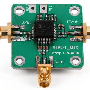 RF Mixer Module, Easy to Use, DC Offset, -10 dBm LO Power, HF VHF Receiver, Quadrature Demodulation, 1-500MHz RF IF LO, 24 dBm 3rd Order, for DC Baseband Conversion, Single-Ended Supply-0