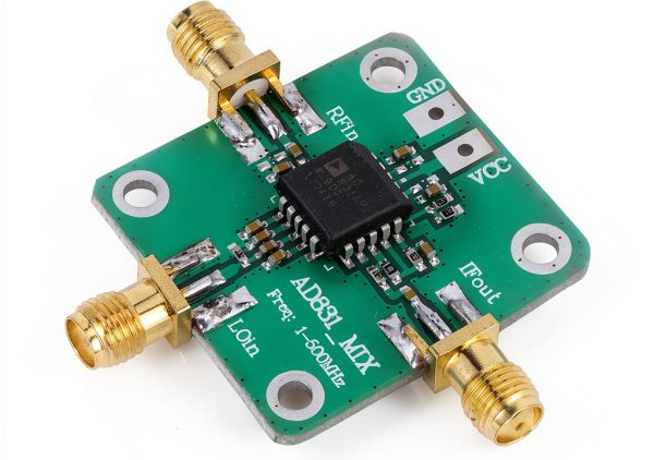 RF Mixer Module, Easy to Use, DC Offset, -10 dBm LO Power, HF VHF Receiver, Quadrature Demodulation, 1-500MHz RF IF LO, 24 dBm 3rd Order, for DC Baseband Conversion, Single-Ended Supply-3