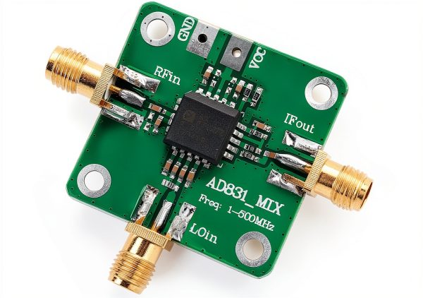 RF Mixer Module, Easy to Use, DC Offset, -10 dBm LO Power, HF VHF Receiver, Quadrature Demodulation, 1-500MHz RF IF LO, 24 dBm 3rd Order, for DC Baseband Conversion, Single-Ended Supply-7