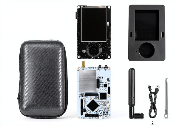 HackRF One icikit SDR Kit 1MHz-6GHz with Portapack H4 Black Case-1