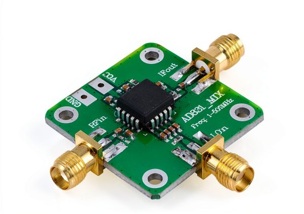 RF Mixer Module, Easy to Use, DC Offset, -10 dBm LO Power, HF VHF Receiver, Quadrature Demodulation, 1-500MHz RF IF LO, 24 dBm 3rd Order, for DC Baseband Conversion, Single-Ended Supply-6