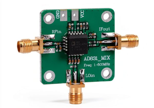RF Mixer Module, Easy to Use, DC Offset, -10 dBm LO Power, HF VHF Receiver, Quadrature Demodulation, 1-500MHz RF IF LO, 24 dBm 3rd Order, for DC Baseband Conversion, Single-Ended Supply-4