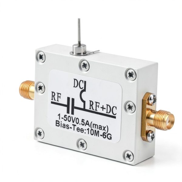 Bias Tee,10MHz-6GHz Bias Tee Broadband Radio Frequency Microwave Coaxial Bias Low Noise Amplifier Module.-2