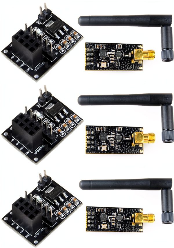 nRF24L01+ PA+LNA Wireless Transceiver MakerFocus with Antenna-0