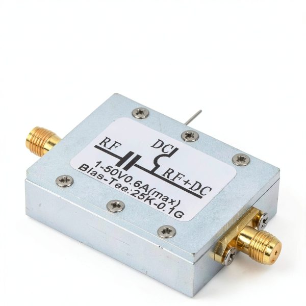 Ciglow Bias Tee Broadband, 25K-100MHz Coaxial Feed RF Broadband Radio Frequency Microwave Coaxial Bias.-5