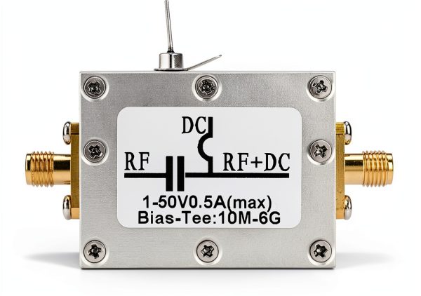 Bias Tee,10MHz-6GHz Bias Tee Broadband Radio Frequency Microwave Coaxial Bias Low Noise Amplifier Module.-4