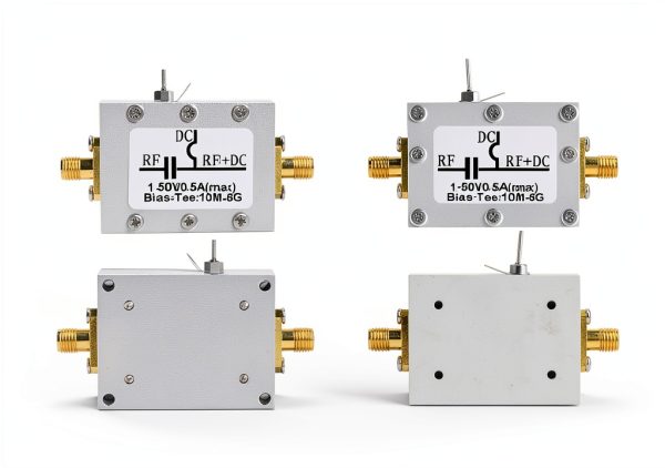 Bias Tee,10MHz-6GHz Bias Tee Broadband Radio Frequency Microwave Coaxial Bias Low Noise Amplifier Module.-6