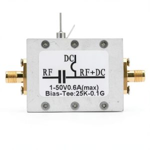 Ciglow Bias Tee Broadband, 25K-100MHz Coaxial Feed RF Broadband Radio Frequency Microwave Coaxial Bias.-0